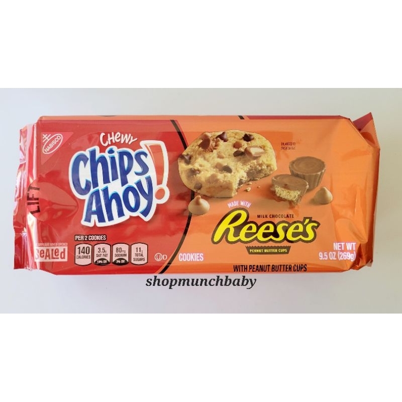 Chewy Chips Ahoy with Reese's (Regular Size) (2 Packs) Shopee Philippines