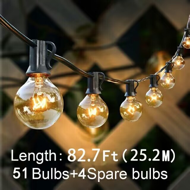 G40 String Light Indoor Fairy Lights Outdoor Christmas Bulbs Party