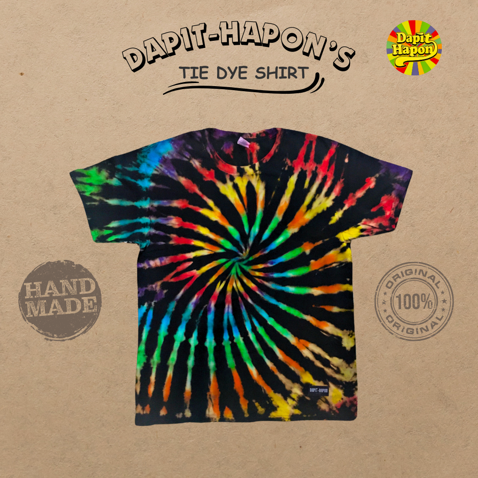 Reverse Tie Dye Shirt Rainbow for Adult and Kids (Unisex) | Shopee ...