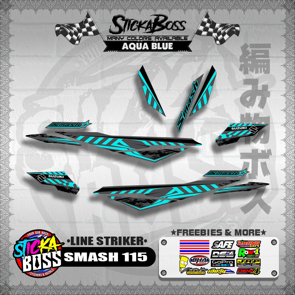 STICKER DECALS for SMASH 115 (S115LIST) By STICKABOSS (SOFIE LAMINATED ...