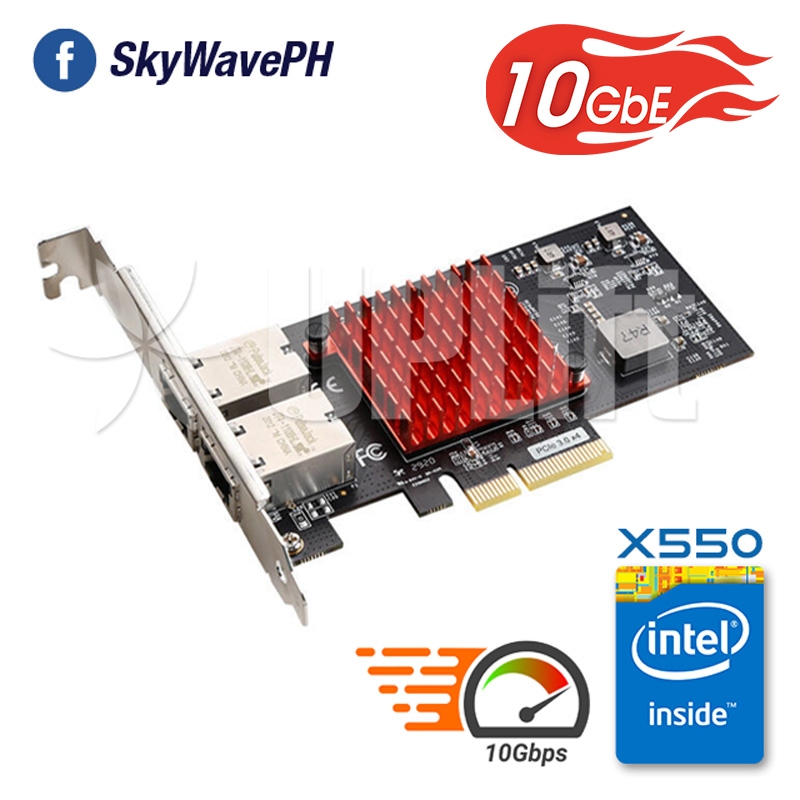 Genuine 10Gbe 10G Intel X550 Converged Server Network Adapter Dual RJ45 ...