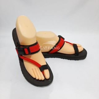 One Finger F2 Hard Sole Red plain Sandals for Men and Women Outdoor and Hiking Sandals Shopee Philippines