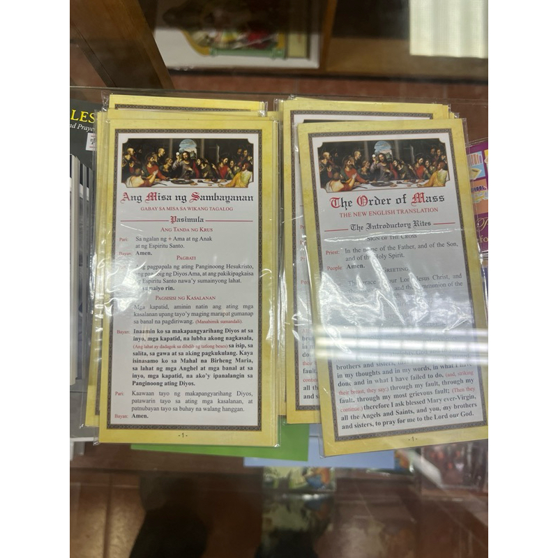 Order of the Mass Guide (Tagalog/ English) | Shopee Philippines