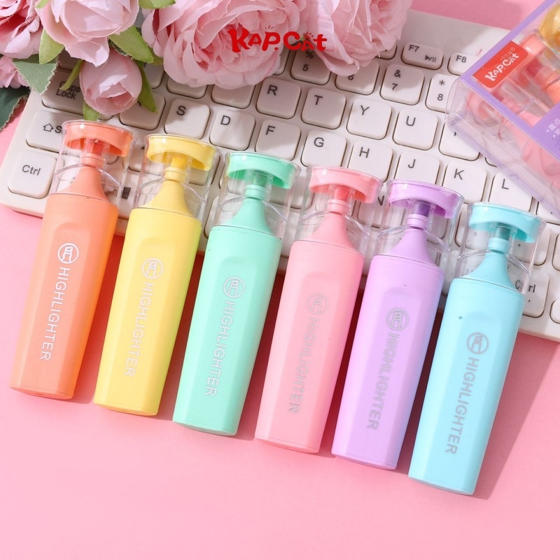 KAP.CAT KC-7720 Highlighter 6colors | Shopee Philippines