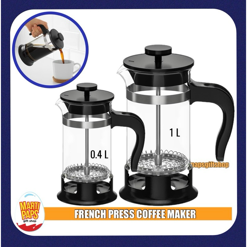 IKEA FRENCH PRESS COFFEE MAKER UPPHETTA Shopee Philippines