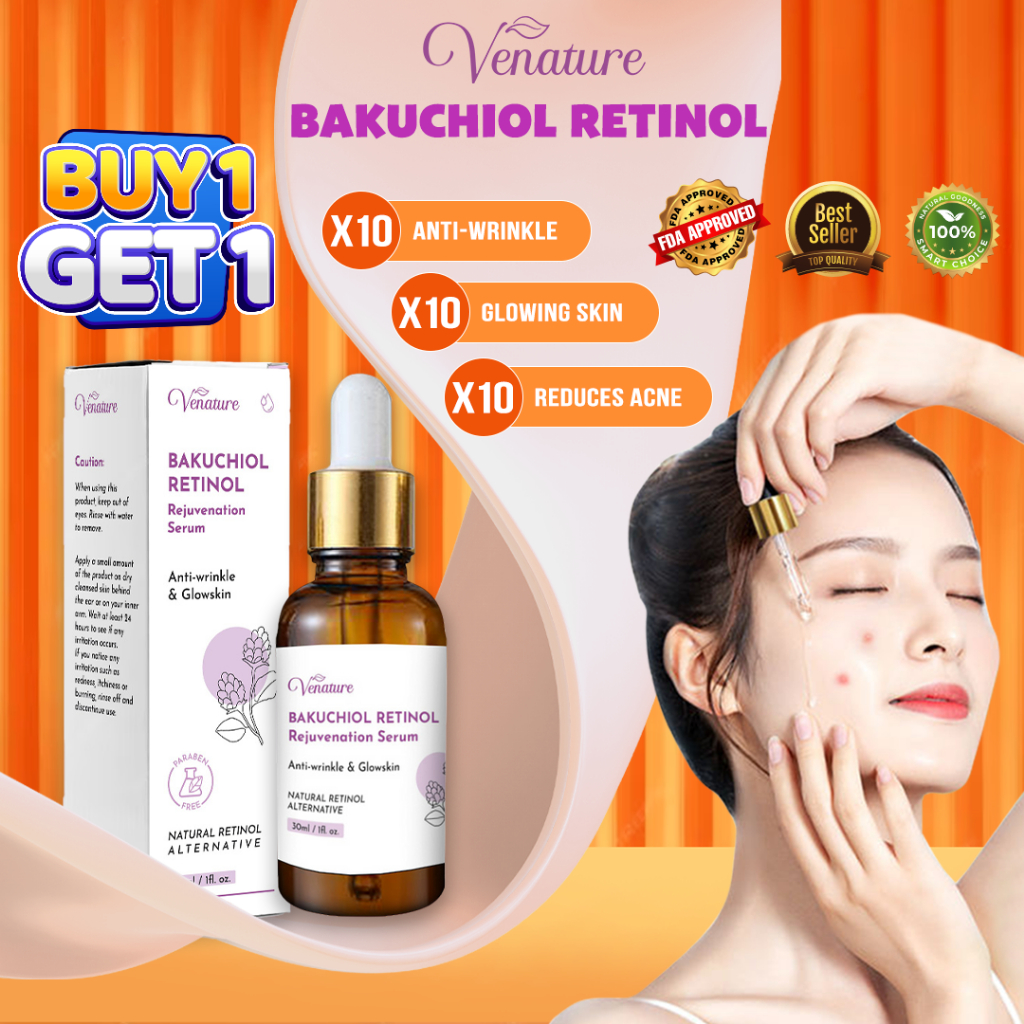 Venature Bakuchiol Retinol Rejuvenation Serum Original Anti-Aging ...