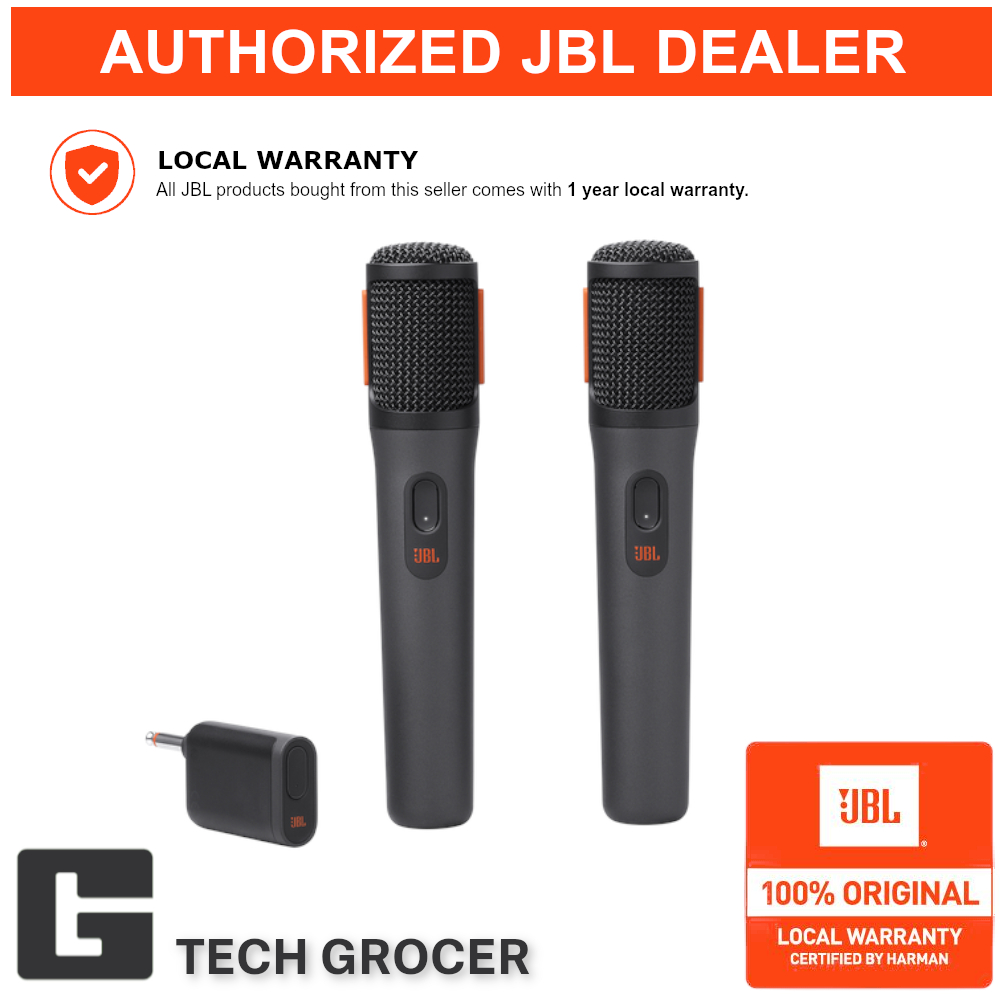 JBL PartyBox Wireless Mic - 2X Digital Wireless Microphones (2.4 GHz ...