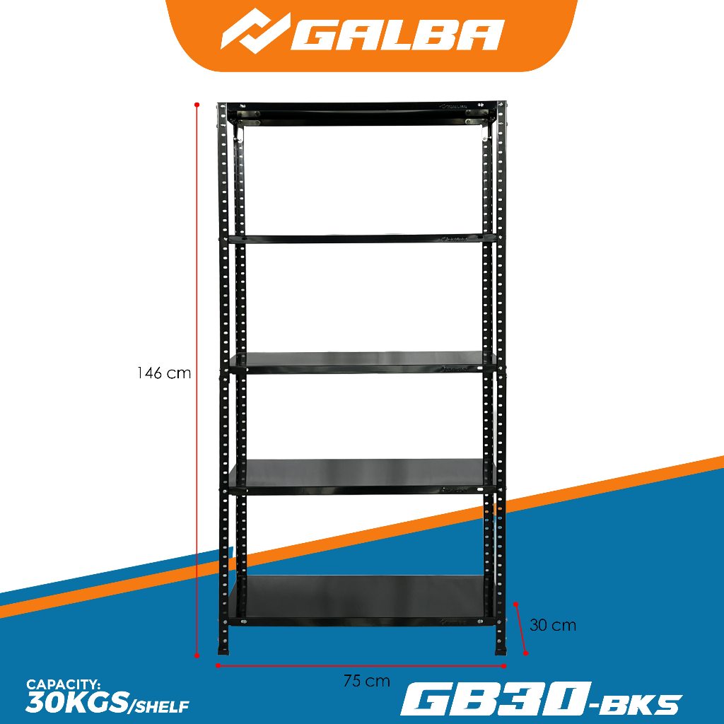 GALBA All-Steel Kitchen Storage Shelf 5 Layers Adjustable Metal Rack ...