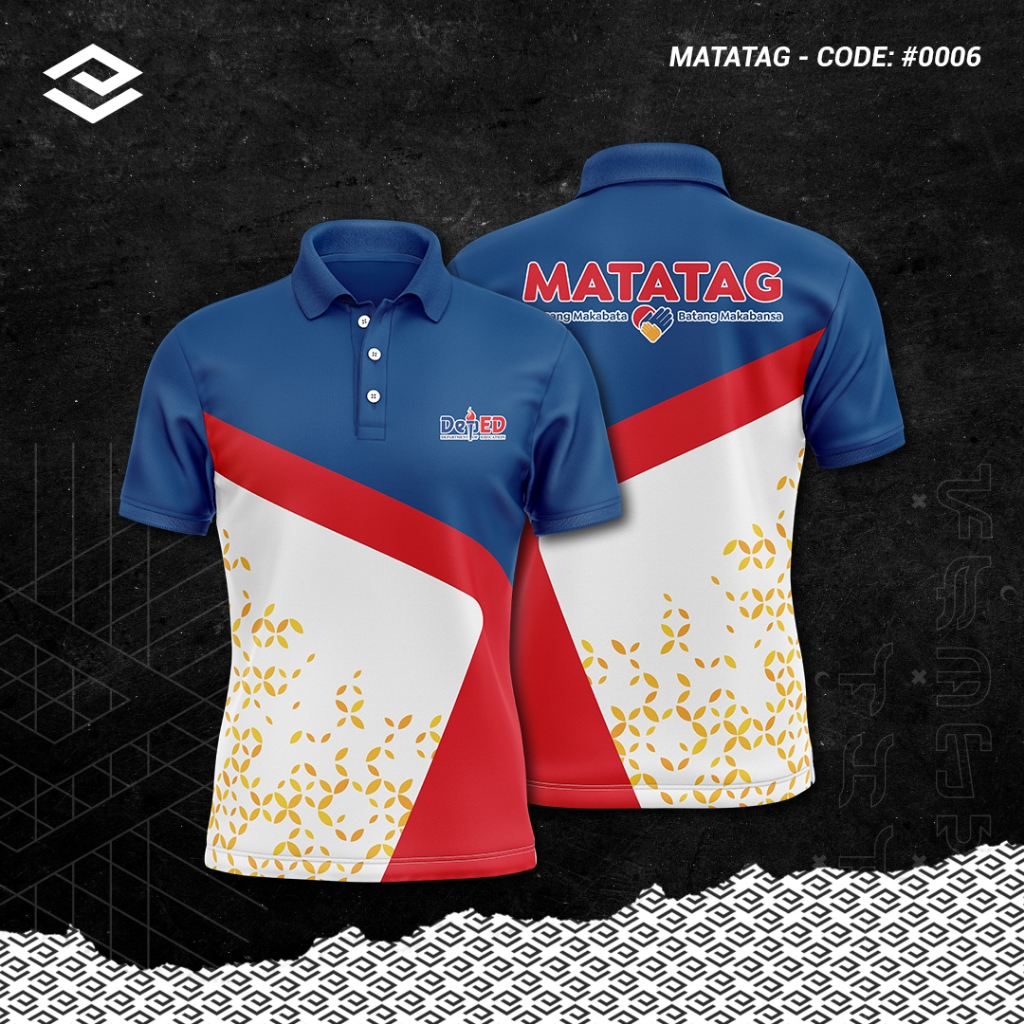 Full Sublimation Matatag Polo, Matatag School Uniform, Matatag Polo ...