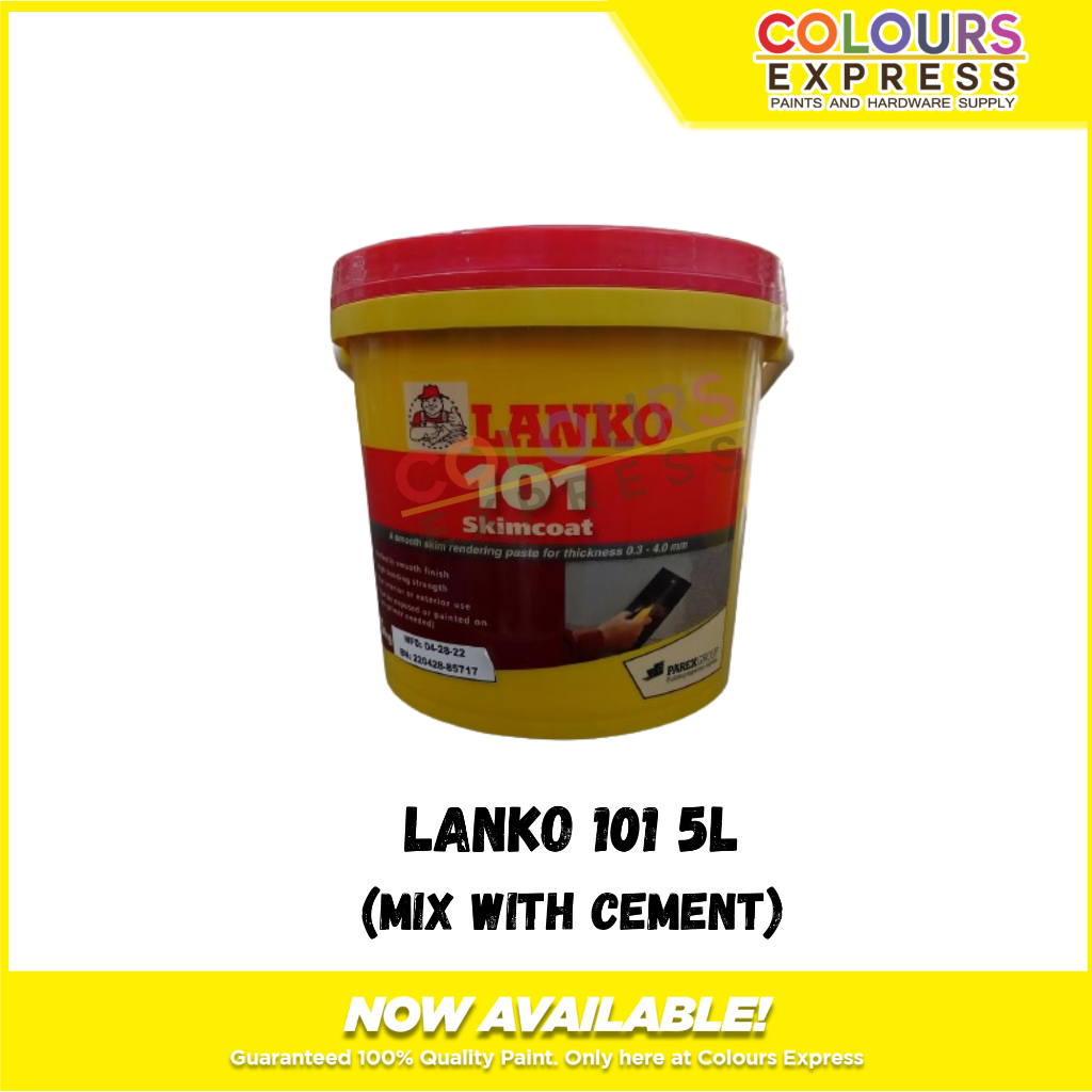 Sika Lanko 101 Paste Type Skim Coat for Exterior/Interior 5L | Shopee ...