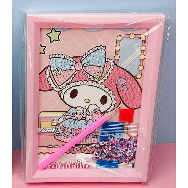 Vintage Macaron Photo Frame Diamond Painting Sanrio Cartoon Pattern DIY ...