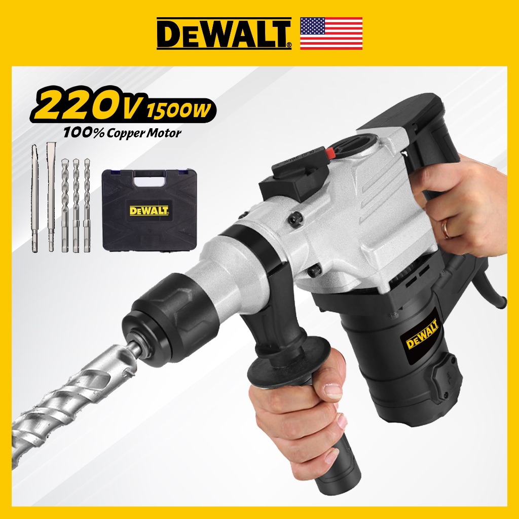 Dewalt 26mm 1500w 220v 2in1 220v Rotary Hammer Drill Chipping Gun Demolition Jack Hammer