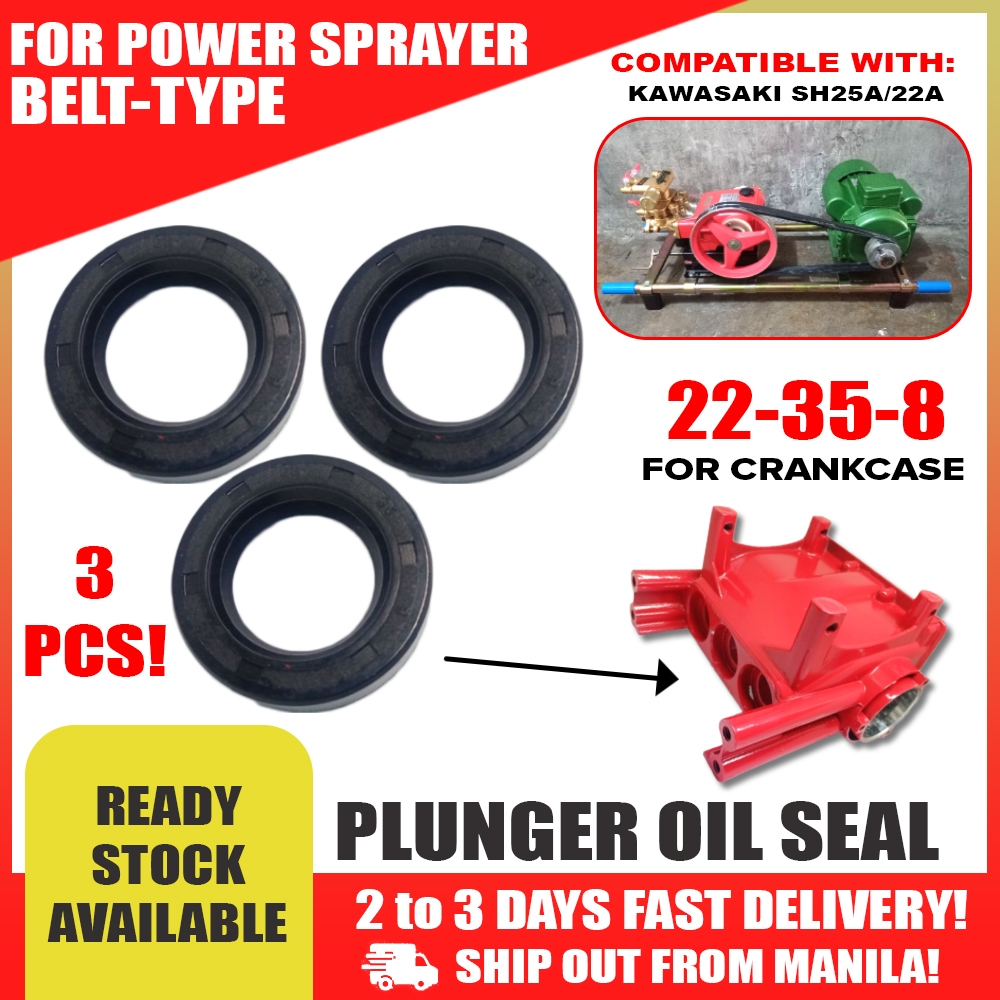 Plunger Oil Seal / Piston (22-35-8) Compatible for KC25 Kawasaki Belt ...