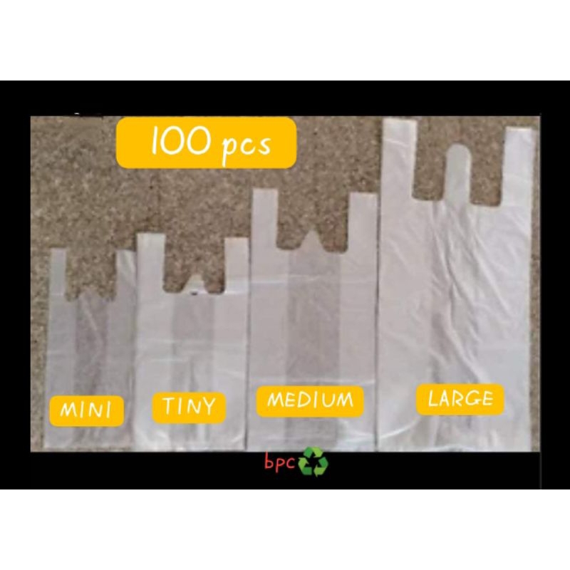 100pcs Plastic Sando Bag, HD Transparent Clear/Virgin/Plain (Mini_Tiny ...