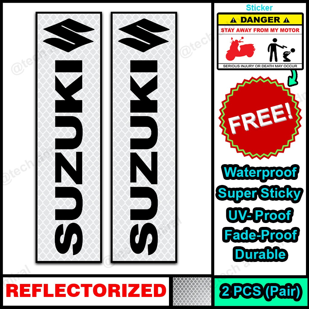 Alloy Top Box Sticker Waterproof Suzuki (REFLECTORIZED) | Shopee ...