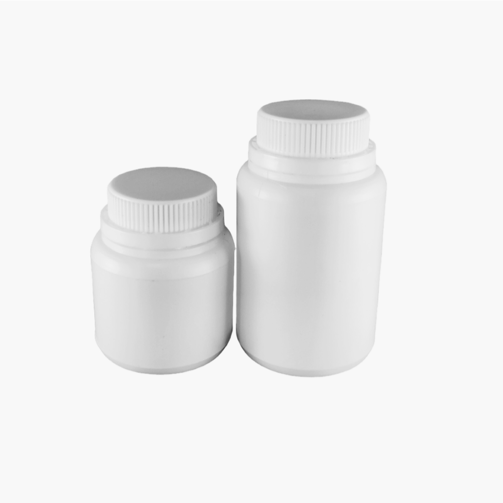 Empty Capsule Medicine Bottle HDPE with Wide Mouth - Ratchet Tamper ...