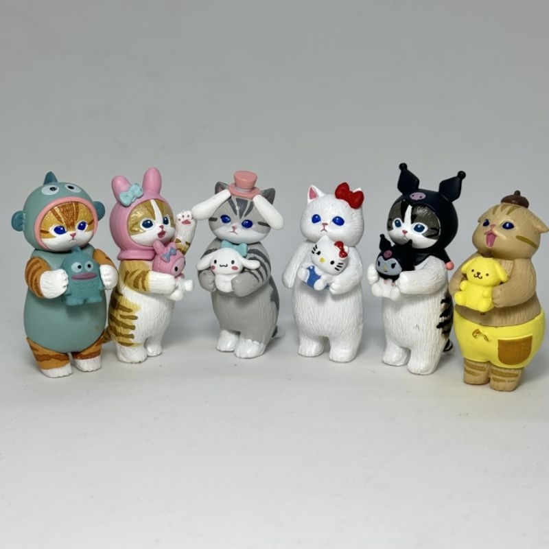 Mofusand x Sanrio Characters Full Set of 6 | Cute Gashapon Capsule Toy ...