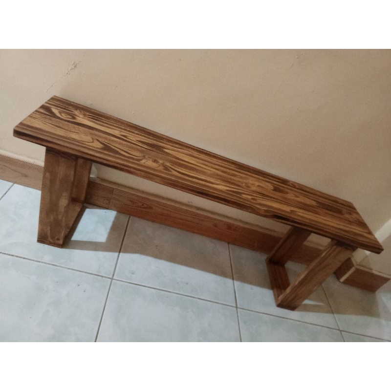 Solid wood Long Bench Durable | Shopee Philippines