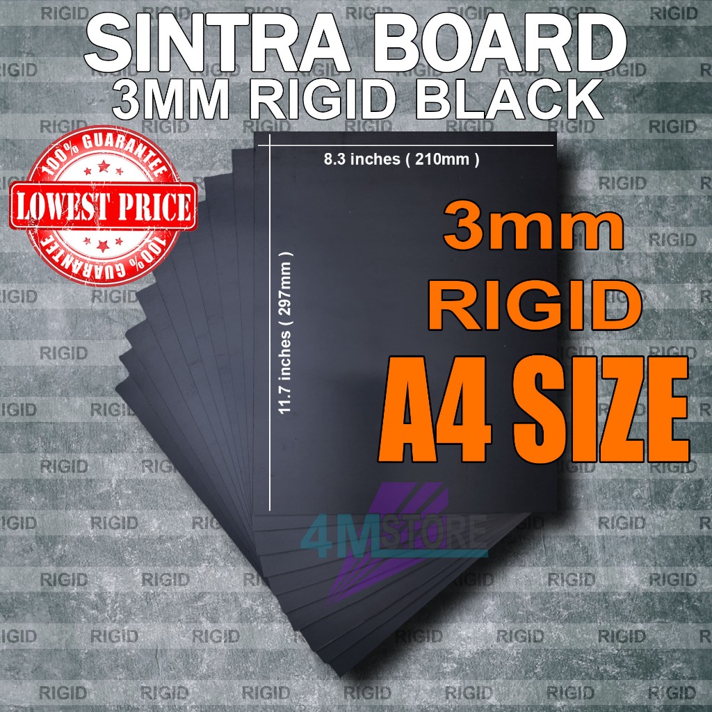 White Sintra 24" X 48" X 3MM (0.118") Plastic Boards