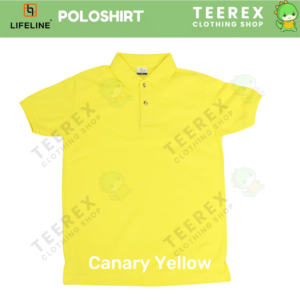 LIFELINE POLO SHIRTS CANARY YELLOW GOLD YELLOW VIOLET