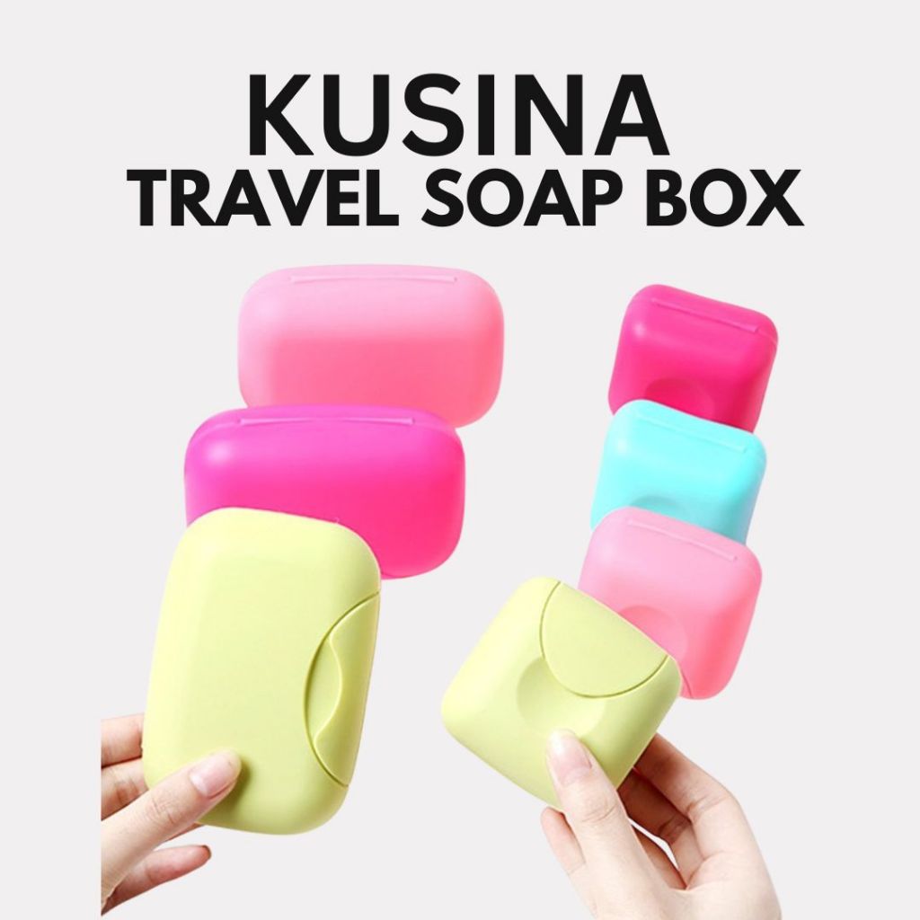 Soap Box Container Portable with Lock Bath Soap Dish Travel Organizer ...
