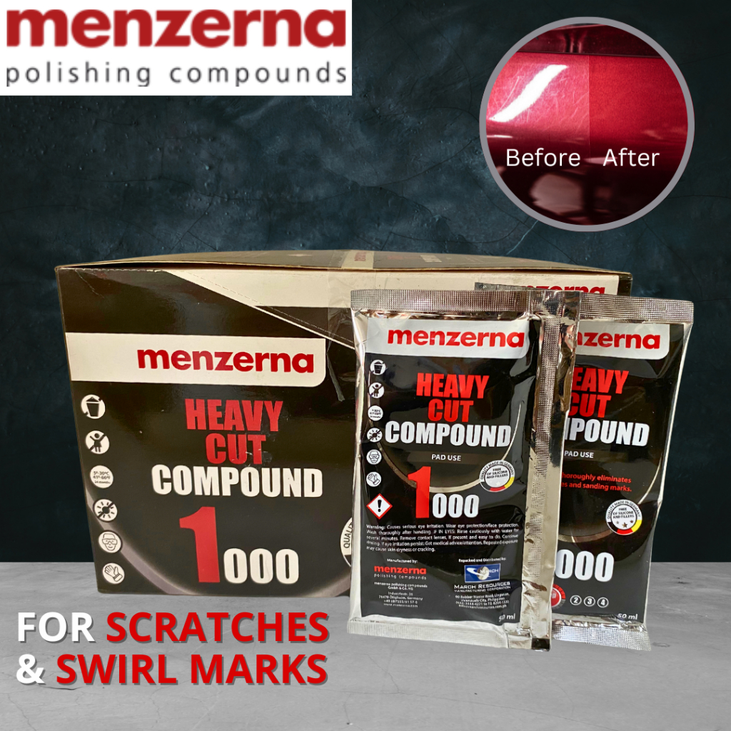 EMJ Menzerna Heavy Cut Compound 1000 Step 1 50ml sachet scratch remover