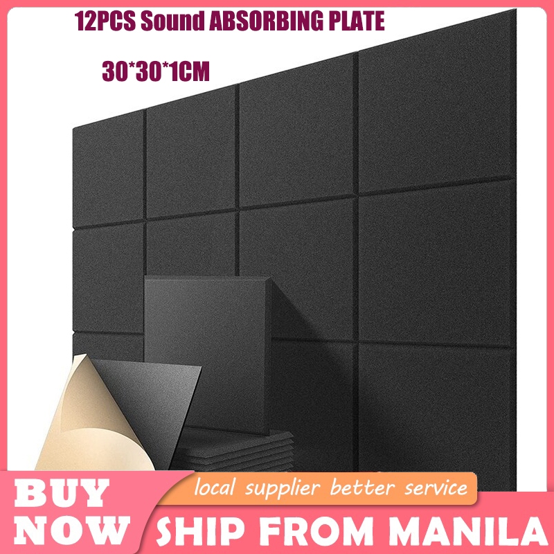 6Pcs/12PCS Acoustic Panels Soundproof Padding Wall Sound Proof Foam ...