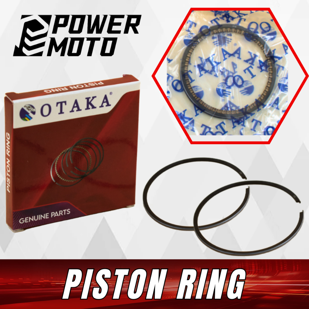 Otaka Piston Ring For Ct100 Standard Wave125 Barako Raider150