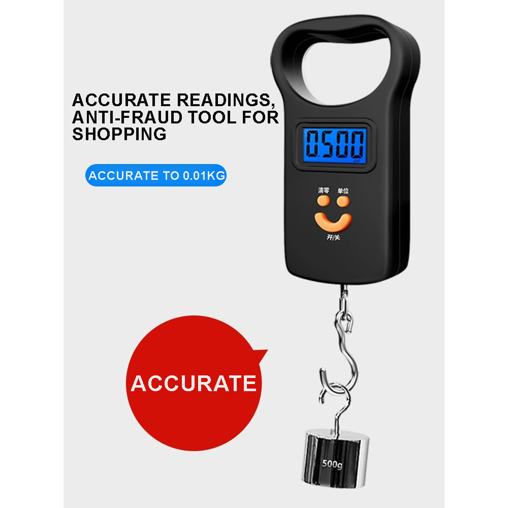 50KG Digital Hanging Scale Electronic Portable Scale Weighting Luggage ...