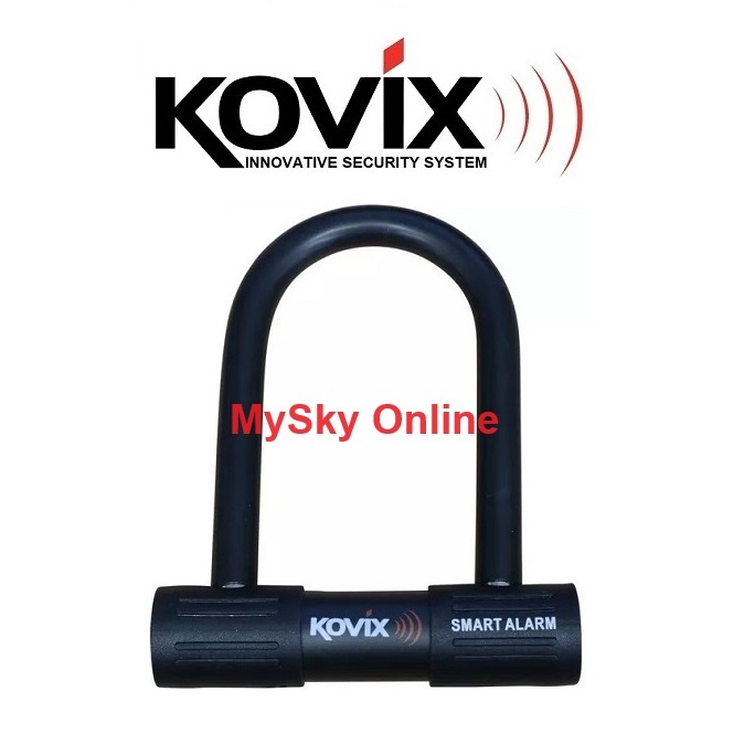 KOVIX U-Lock Padlock WITH Alarm for Motorcycle, Scooter or Bicycle ...