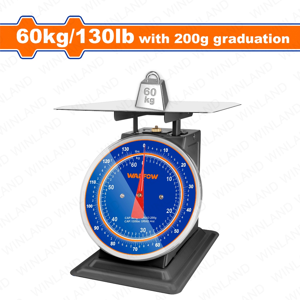 Wadfow by Winland Weighing Table Scale 60kg (Spring Type) WEC1606 WAD ...