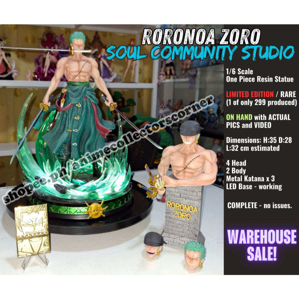 Roronoa Zoro - Soul Community Studio LIMITED EDITION / RARE (1 of 299 ...