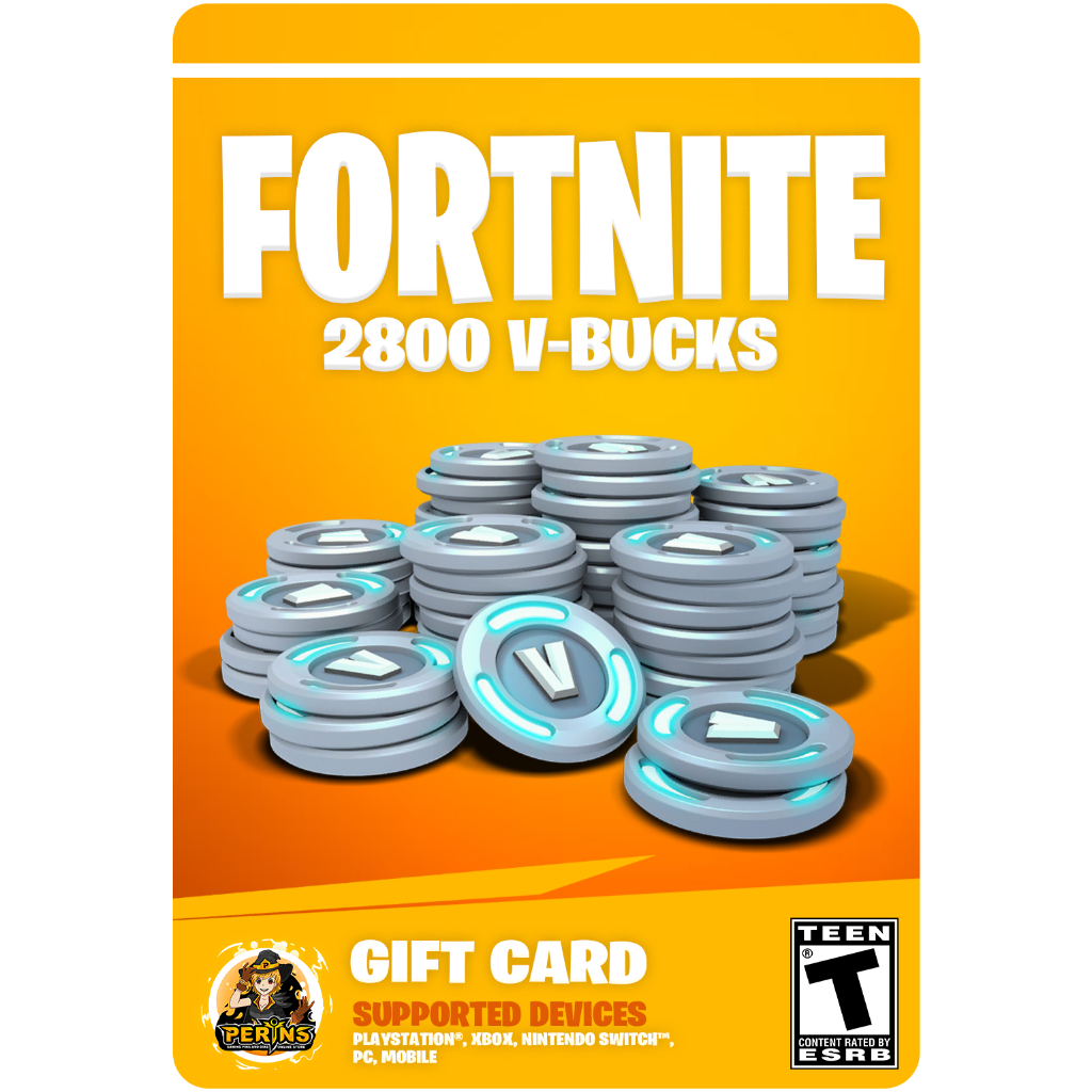 Fortnite 2800 V V Bucks Nintendo Switch Gift Card Perins Fortnite - Main Image