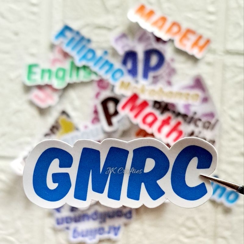 Printed Subject Stickers, Names, Grade and Section Cut-Out | Shopee ...