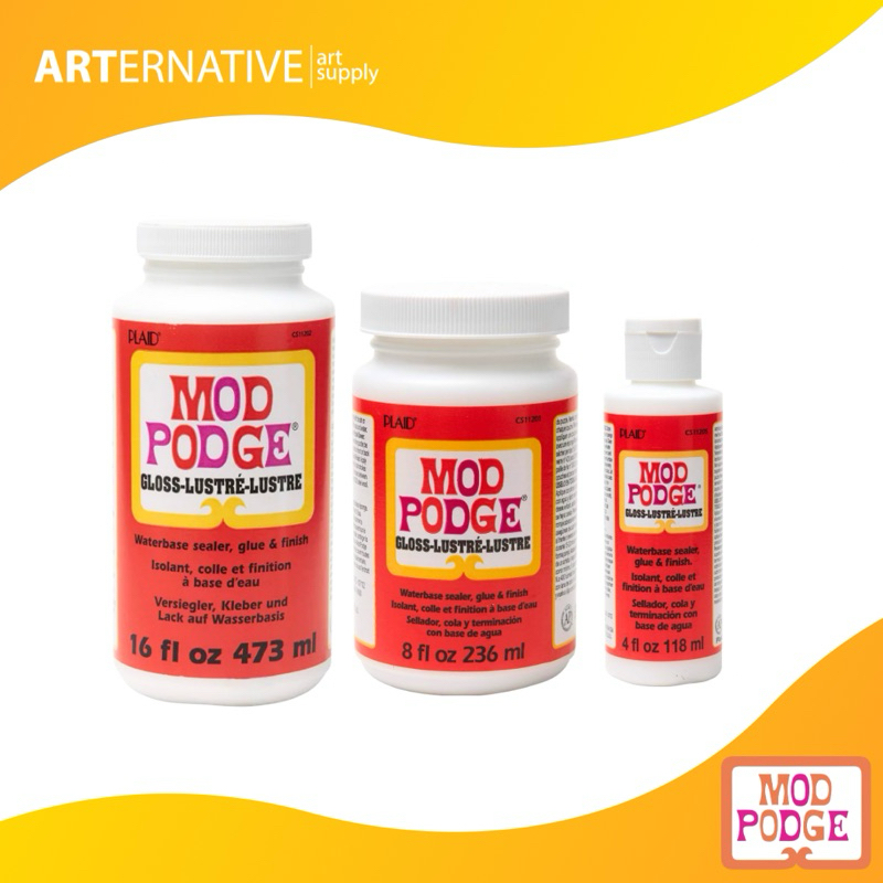 Mod Podge Gloss Waterbased Sealer, Glue & Finish 16 Oz 473ml Shopee