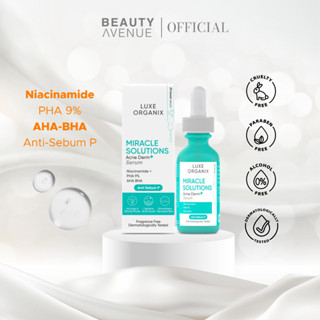 LUXE ORGANIX Miracle Solutions AHA BHA PHA Serum 30ml | Shopee Philippines