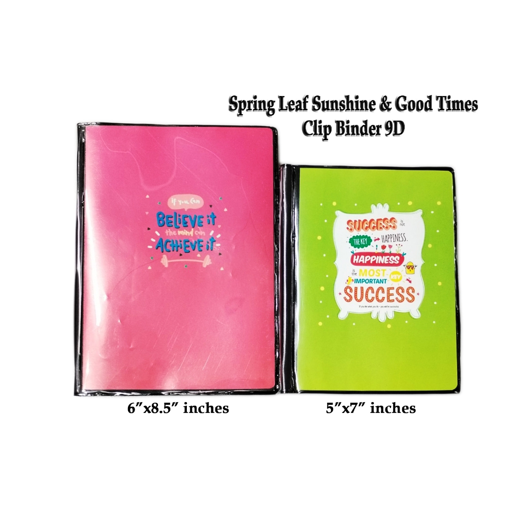 Spring Leaf Sunshine & Good Times Clip Binder 9 division ( Random Color ...
