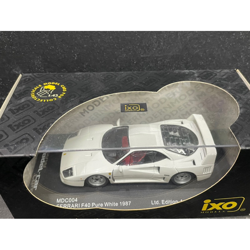 IXO Models 1:43 Diecast Ferrari F40 Competizione 1990 yellow, F40 Pure  White, F40 #40 red | Shopee Philippines