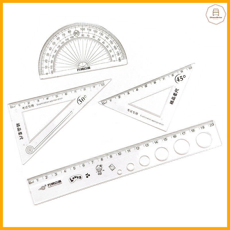 CHO⭐Creative Stationery Soft Ruler Multifunctional Ruler Four Piece ...