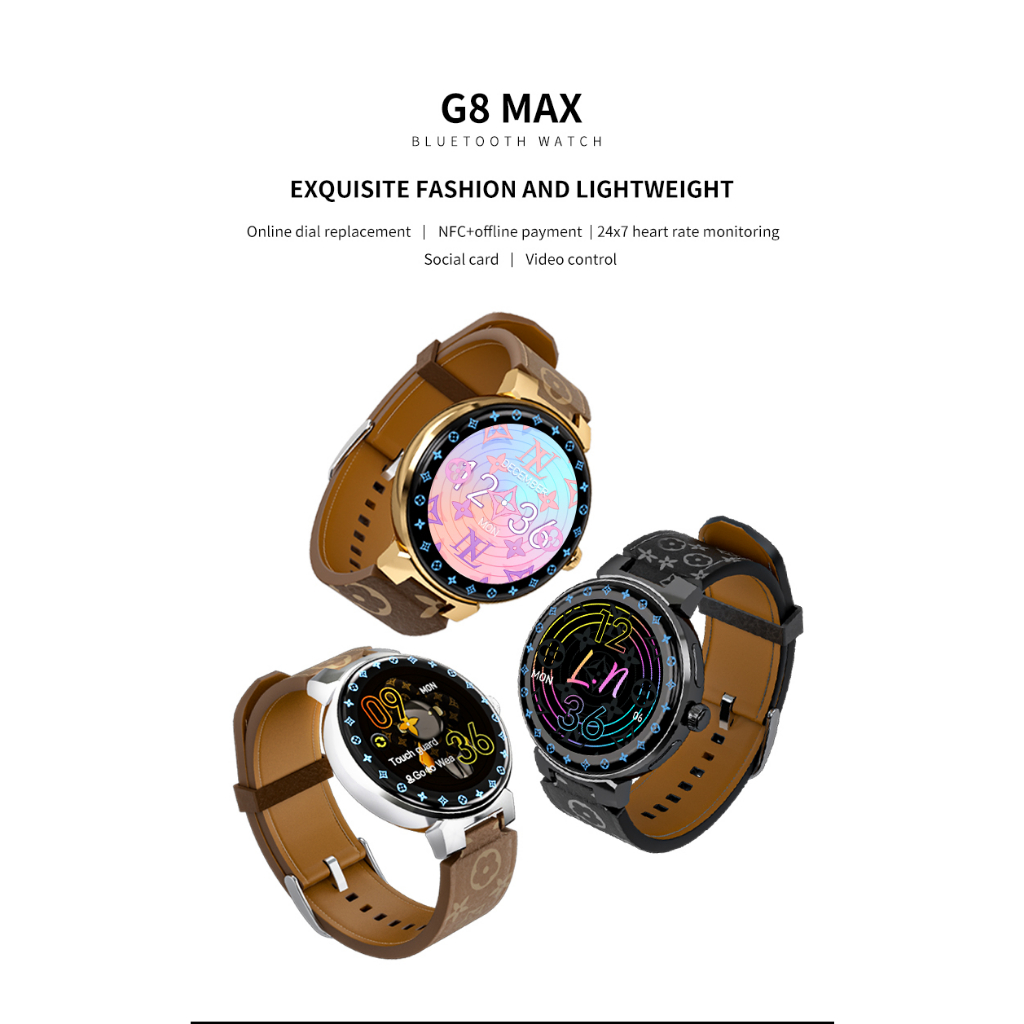 Samsung G8 Max Smart Watch Original Waterproof Watch Touch Screen Bluetooth Shopee Philippines