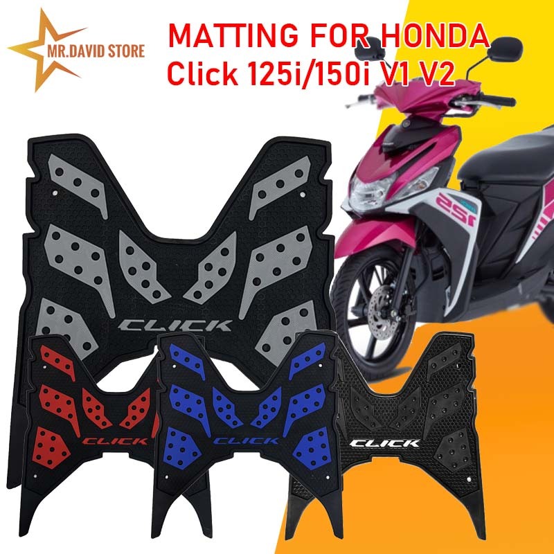  Honda Click 125i/150i Footboard Rubber Matting Click With Bolts For V1 Illustration 
