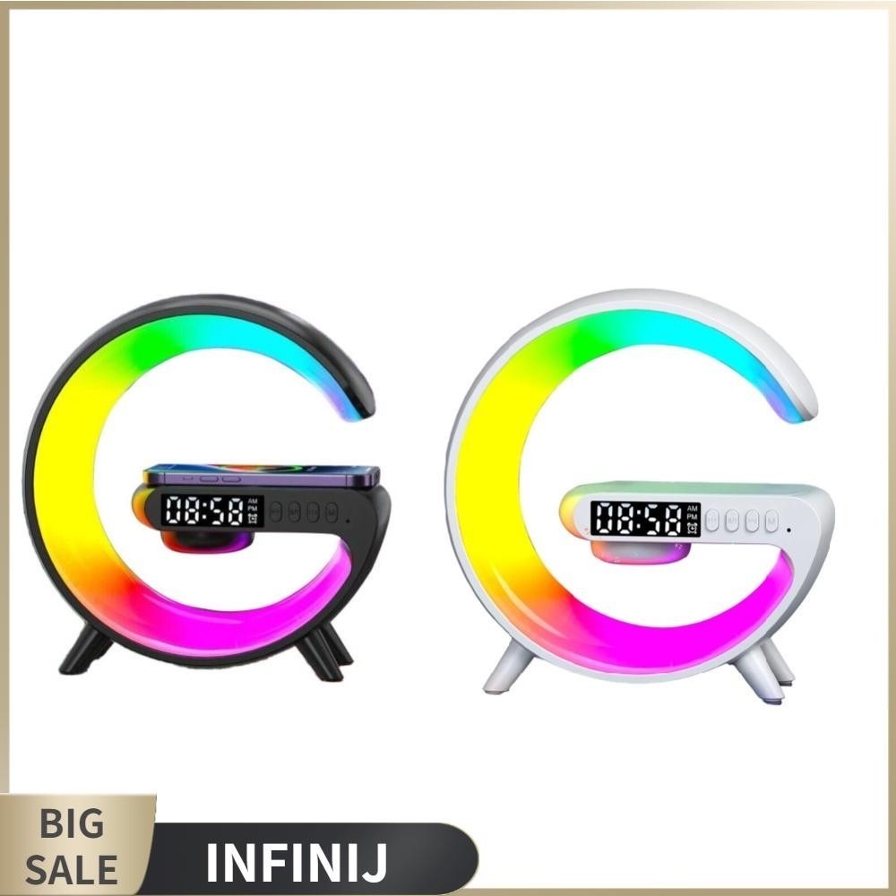 Speaker Desk Lamp 4-in-1 LED Ambient Light RGB Wireless Charger More ...
