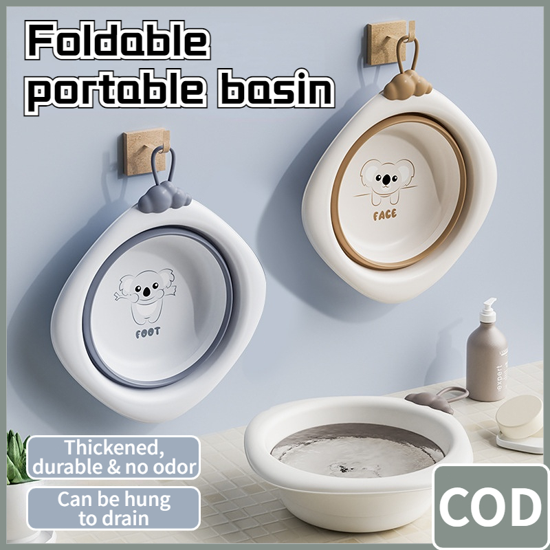Baby Wash Basin Collapsible Basin PP+TPE Face&Foot&Butt New Born Wash ...