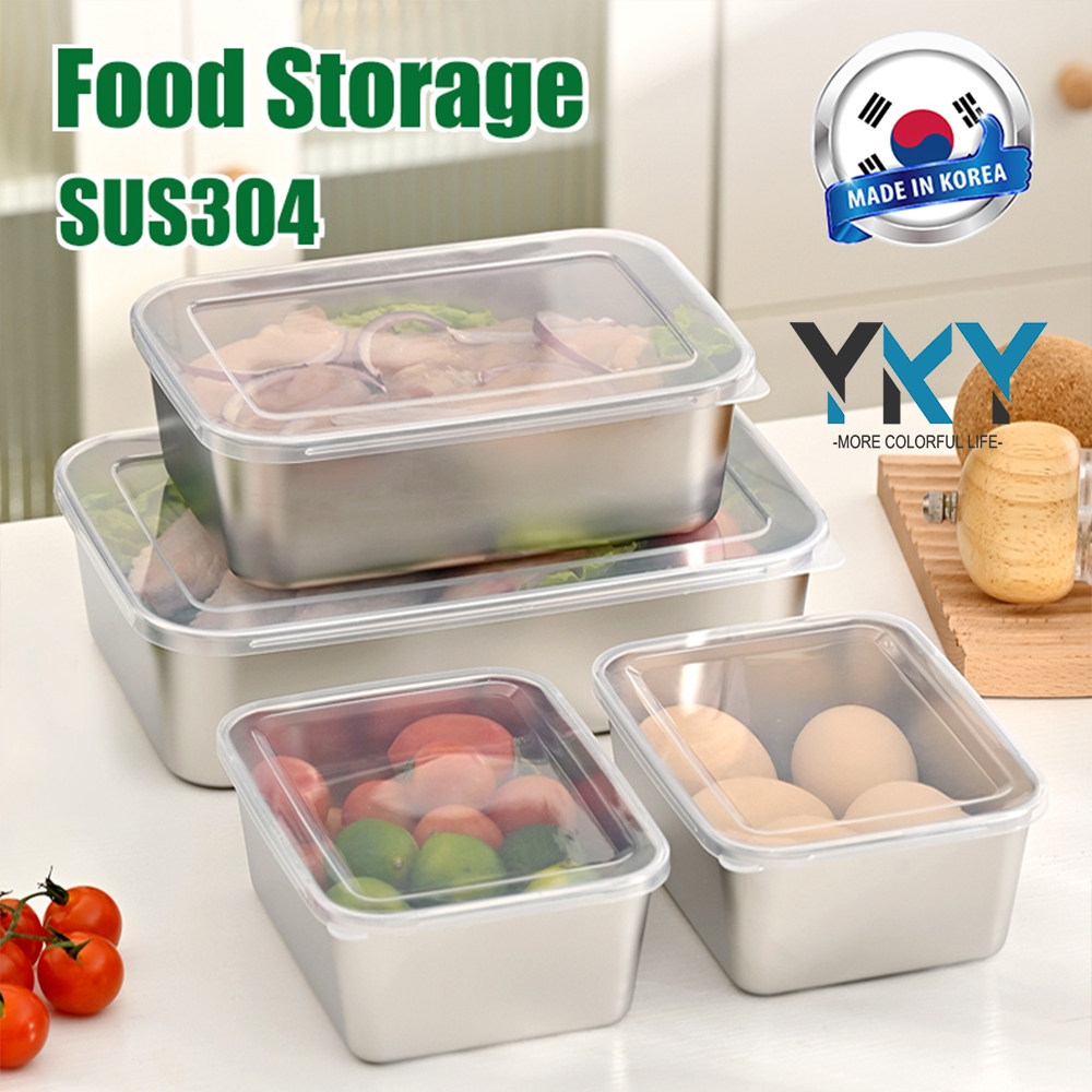 304 Stainless Steel Fresh Keeping Box Food Storage Container Stainless ...