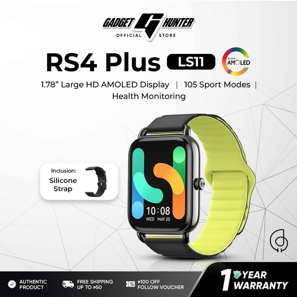 Haylou RS4 Plus LS11 Smartwatch Fitness Tracker AMOLED Display SpO2 ...
