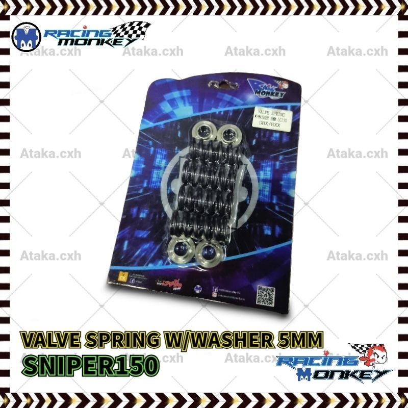 RACING MONKEY VALVE SPRING W/WASHER 5MM SNIPER150 | Shopee Philippines