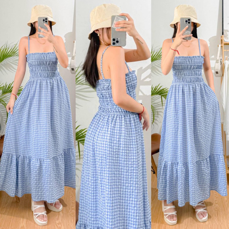 COD MALIA Smocked Maxi Dress |84| JS’ Shoppe | Shopee Philippines