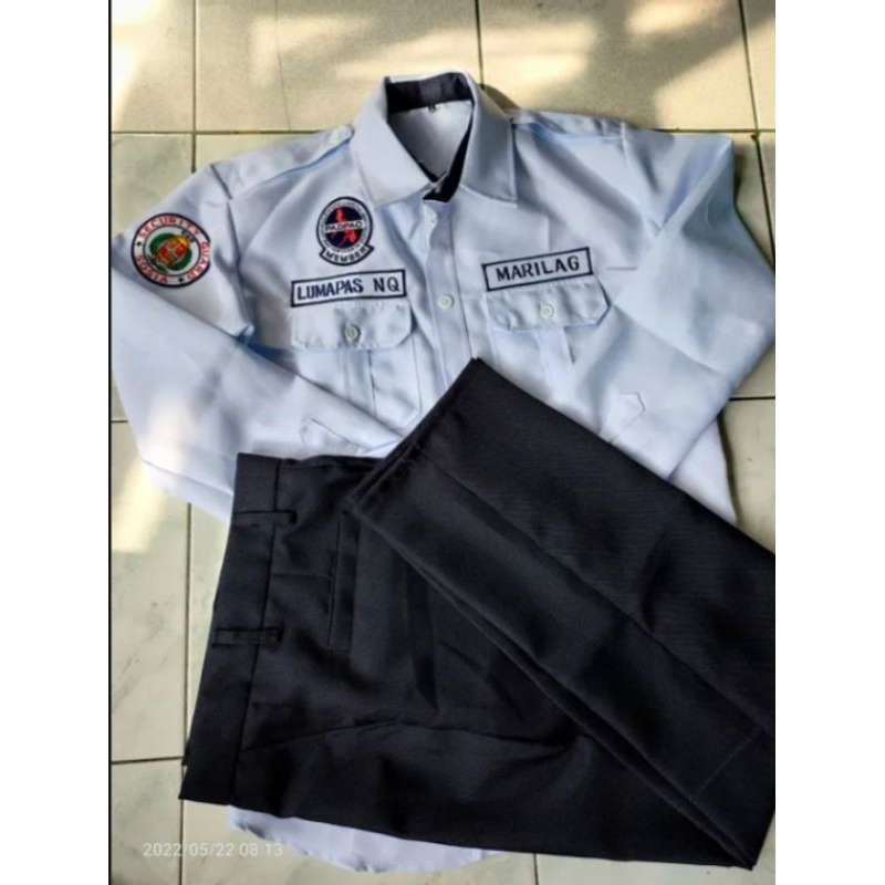 Security guard uniform set Longsleeve and pants with free patches ...