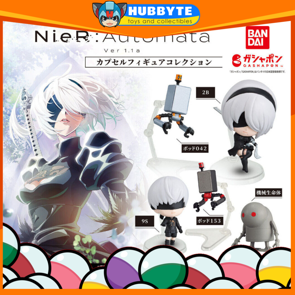 Bandai - NieR:Automata Ver1.1a Capsule Figure Collection [Set of 5 ...