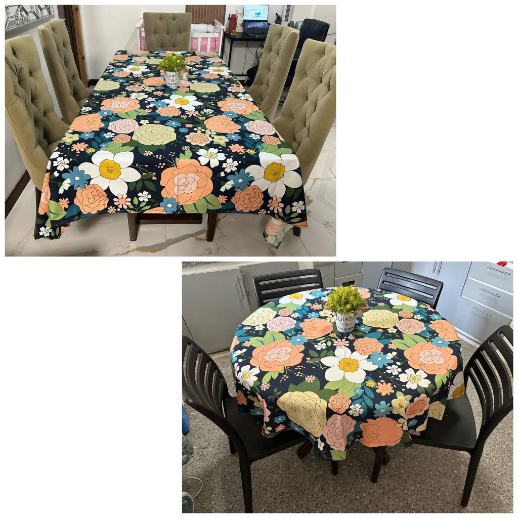 Round And Rectangular Table Cloth / Table Cover Sold per piece | Shopee ...
